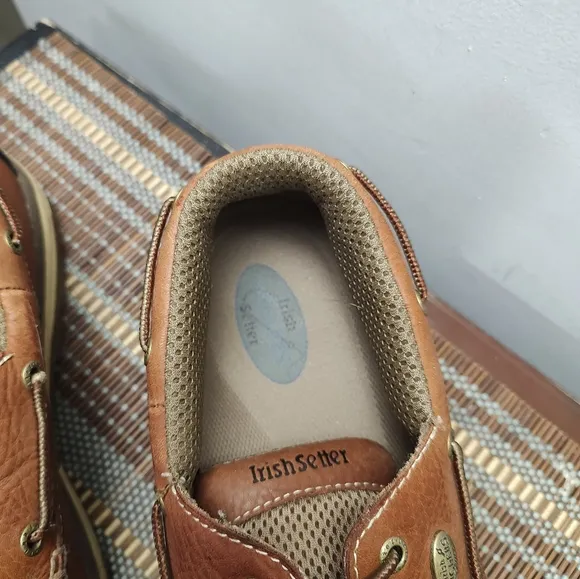 Irish Setter Angler Men's Brown Leather Boat Shoes Men's Size 11