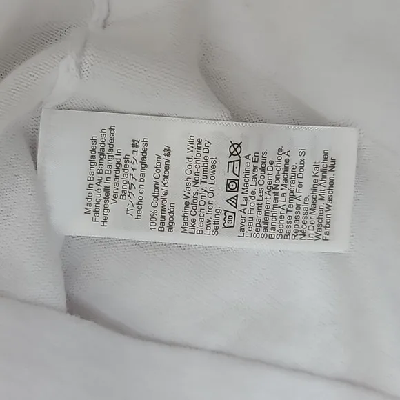 J Crew Crew Neck Long Sleeve Boxy Cotton Knit Teddy Sweater in White NWT