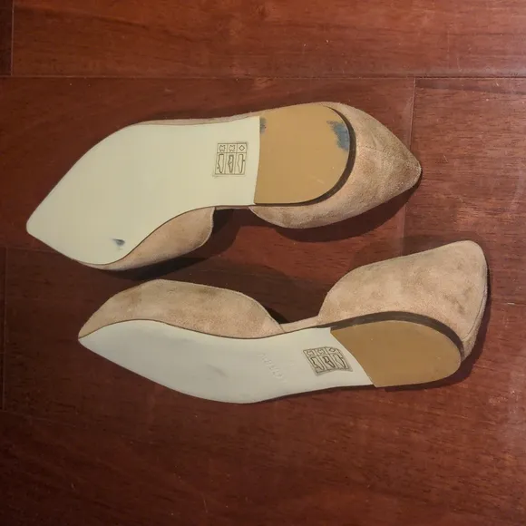 J. CREW FACTORY Zoe d'Orsay Suede Flats