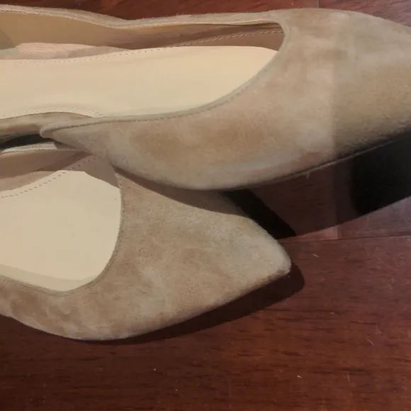 J. CREW FACTORY Zoe d'Orsay Suede Flats