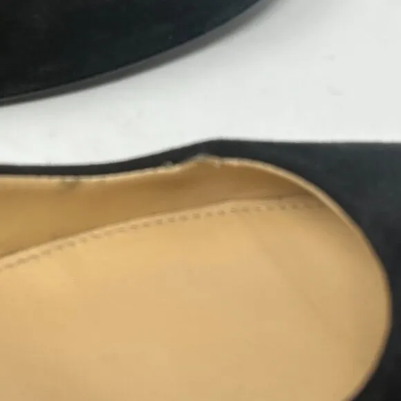 J. Crew Martina wedges black suede 11 women