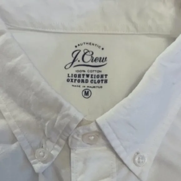 J Crew  Medium Lightweight Oxford Short Sleeve w/Pocket Detail​​​​​​​​​​​​​​​​​