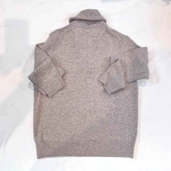 J CREW Shawl Collar Sweater Heather Birch MINT Medium​​​​​​​​​​​​