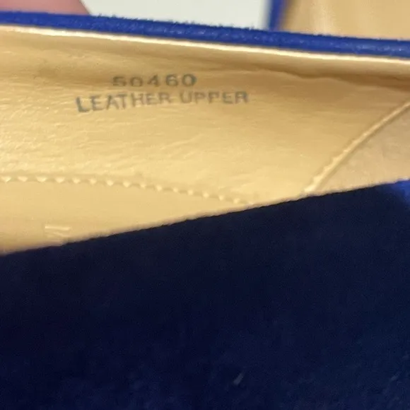 J Crew suede wedge sapphire blue pumps 7.5 rounded toe