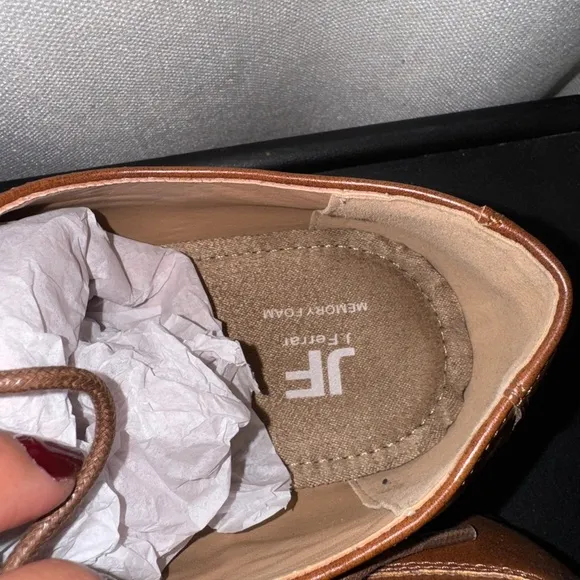 J Ferrar Brown/Cognac Oxford shoes NWT 13