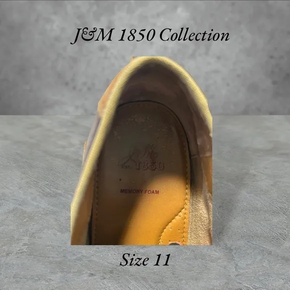 J&amp;M 1850‎ Collection Men’s Leather and Navy Blue Suede Shoes. Size 11.
