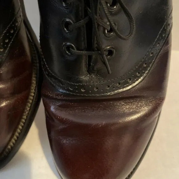 Jarman Two Tone Leather Oxford Dress Shoes 10.5D