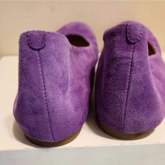 J.Crew &quot;CeCe&quot; Orchid Luxe Suede Ballet Flats sz.10.5 Made in Italy Ret.$169
