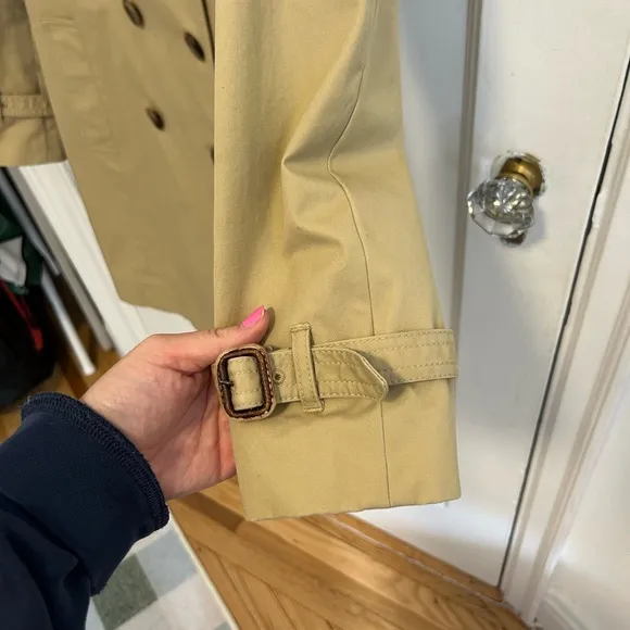 Jcrew collection classic Tan Double-Breasted Trench Coat