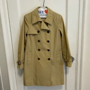 Jcrew collection classic Tan Double-Breasted Trench Coat