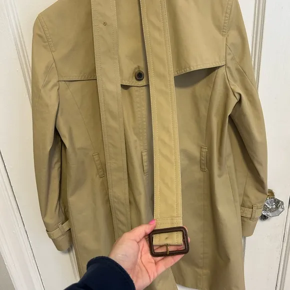 Jcrew collection classic Tan Double-Breasted Trench Coat