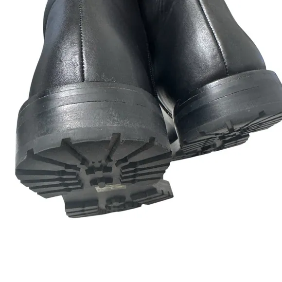 J. Crew Gwen lug sole leather lace up combat boots black women’s Sz 9.5