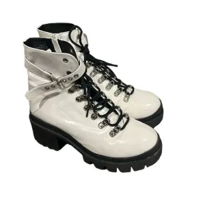 Jeffery Campbell white Czech combat boots size 8.5
