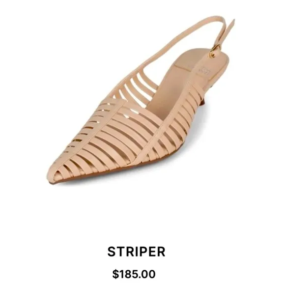 Jeffrey Campbell Beige Strappy Flats