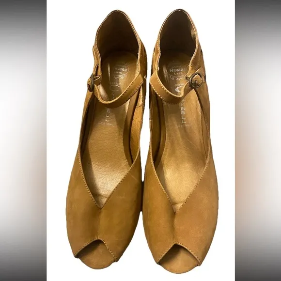 Jeffrey Campbell Havana Last Regina Peep-toe Handmade Leather Wedges Size 11