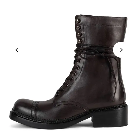 Jeffrey campbell london Leather Lace-Up Boots