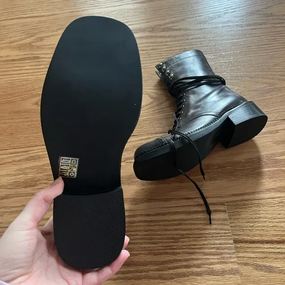 Jeffrey campbell london Leather Lace-Up Boots