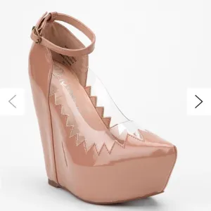 Jeffrey Campbell patent leather platform wedges