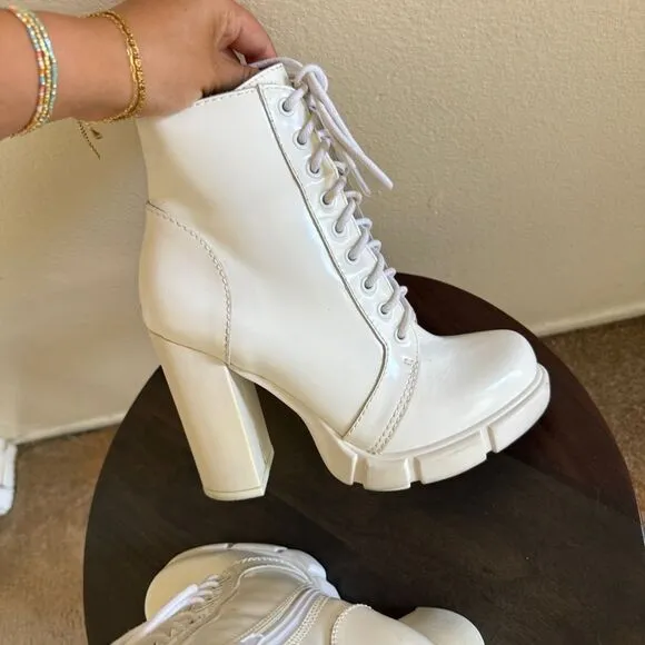 Jeffrey Campbell Solar Combat Boots Sz 8