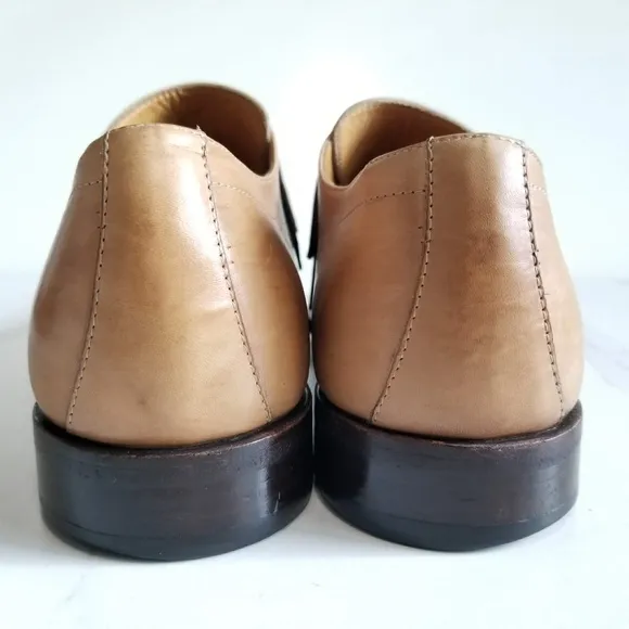 Jenny B. Men's Bluchers Derby Tan Leather Hand Made in Italy Oxford Dress Shoes