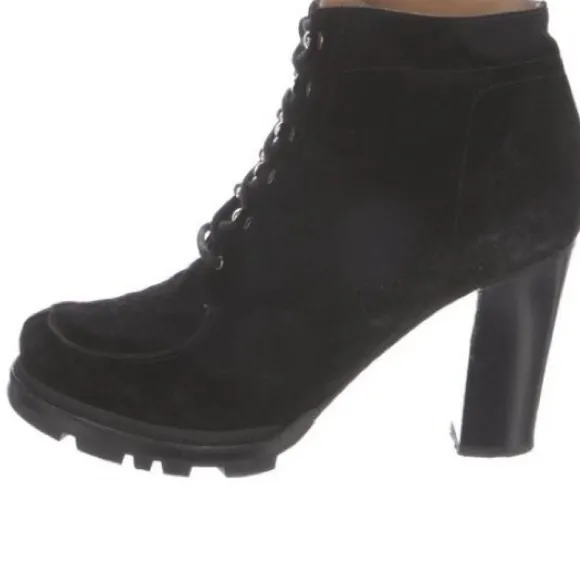 JIL SANDER Suede Lace Up Boots 38.5 EUC