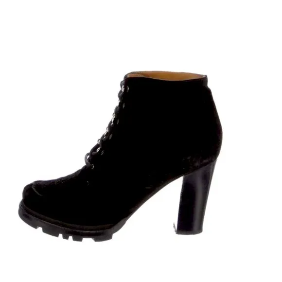 JIL SANDER Suede Lace Up Boots 38.5 EUC