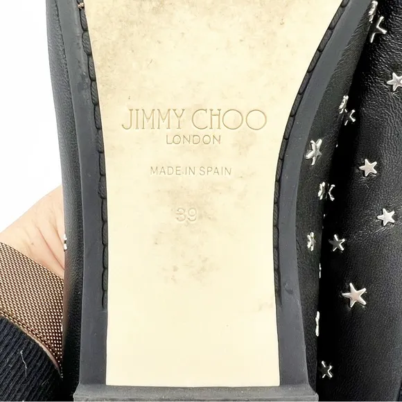 Jimmy Choo Modell star-stud Ballerina Flat Shoes - size 39