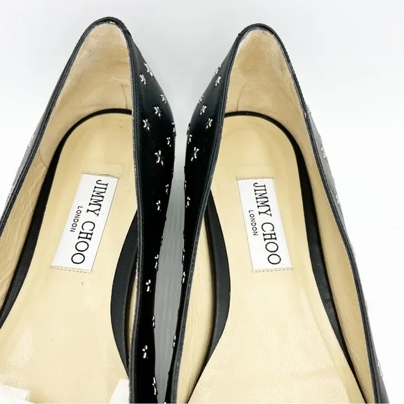 Jimmy Choo Modell star-stud Ballerina Flat Shoes - size 39