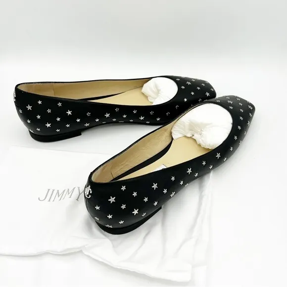 Jimmy Choo Modell star-stud Ballerina Flat Shoes - size 39
