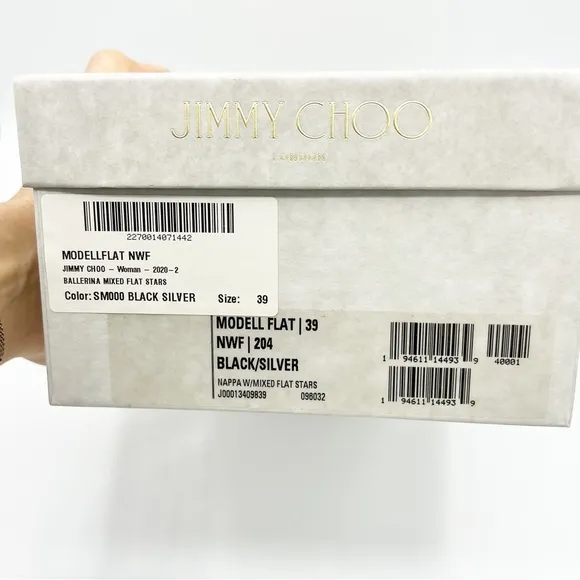 Jimmy Choo Modell star-stud Ballerina Flat Shoes - size 39