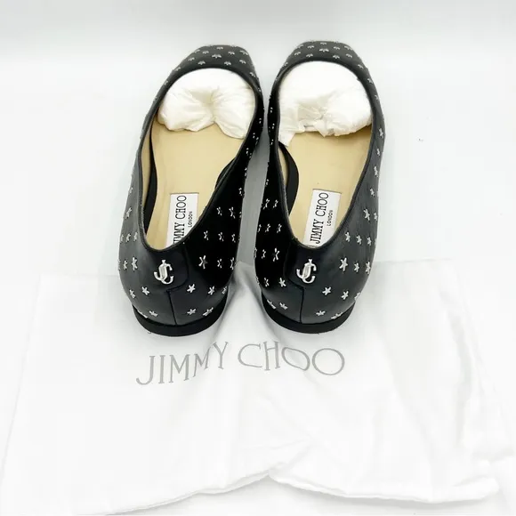 Jimmy Choo Modell star-stud Ballerina Flat Shoes - size 39