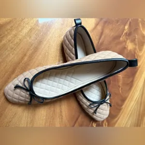 J.McLaughlin like New Woven Leather Ballet Flats no box