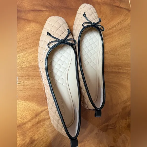 J.McLaughlin like New Woven Leather Ballet Flats no box