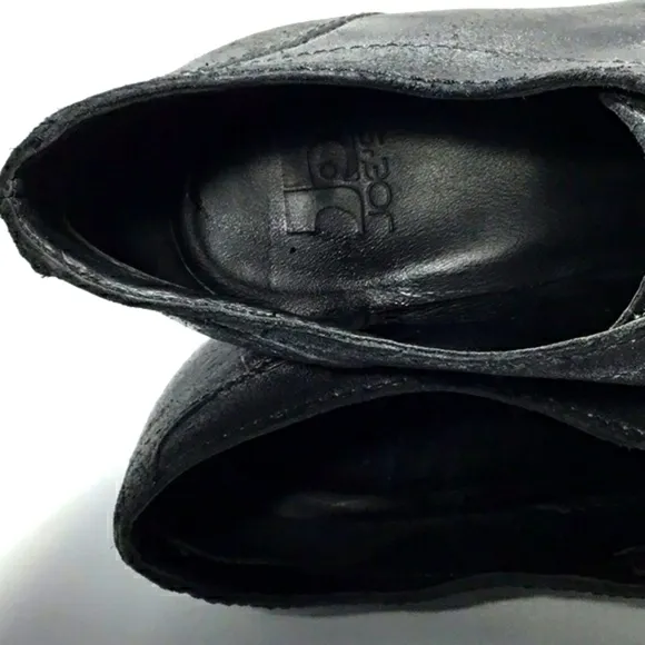 Joe's Jeans Cristy Open Toe Wedge Booties In Charcoal Size 8