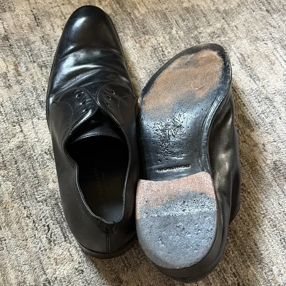 John Varvatos Classic Black Men's Dress Shoes - size 12