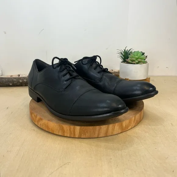 John Varvatos | Sid Commuter Derby Oxford in Black Leather Size 13