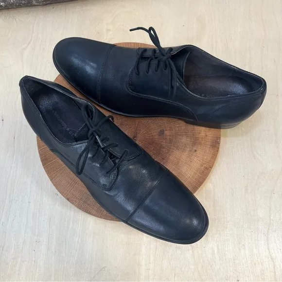 John Varvatos | Sid Commuter Derby Oxford in Black Leather Size 13