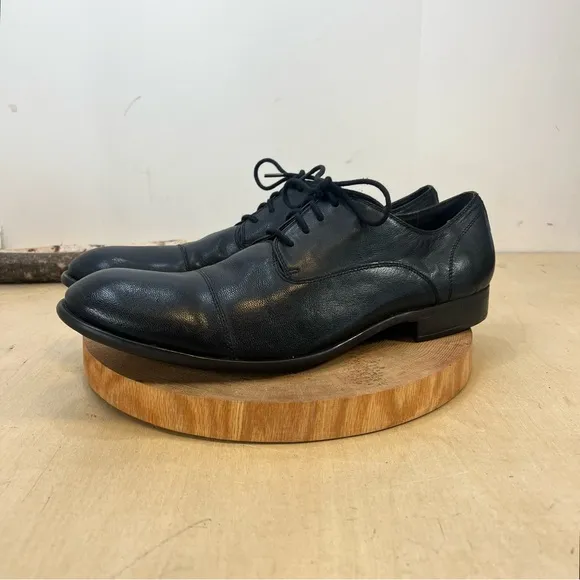 John Varvatos | Sid Commuter Derby Oxford in Black Leather Size 13