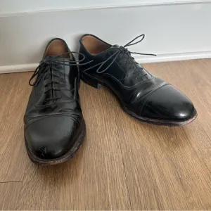 Johnston &amp; Murphy Classic Black Leather Men's Dress Shoes