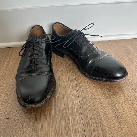Johnston &amp; Murphy Classic Black Leather Men's Dress Shoes