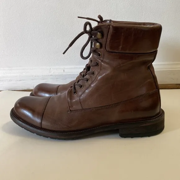 Johnston &amp; Murphy Collection, Made in Italy, Lace Up Boots, Size 9M, Men’s