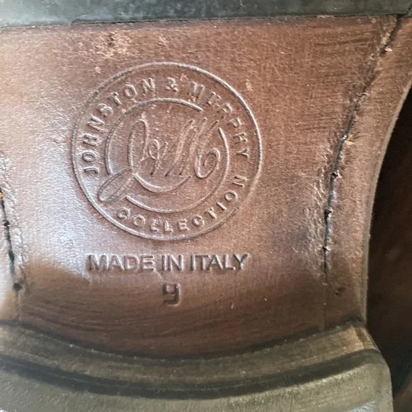Johnston &amp; Murphy Collection, Made in Italy, Lace Up Boots, Size 9M, Men’s