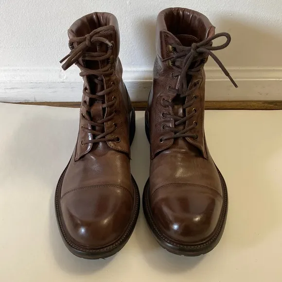 Johnston &amp; Murphy Collection, Made in Italy, Lace Up Boots, Size 9M, Men’s