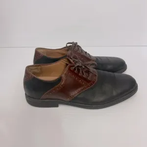 Johnston &amp; Murphy Dress Shoes Men Size 12 M Cardell Saddle 2 Tone Lace Up Oxford