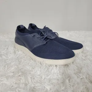 Johnston &amp; Murphy Farley Plain Toe Derby Shoes- Navy Mesh Size 12