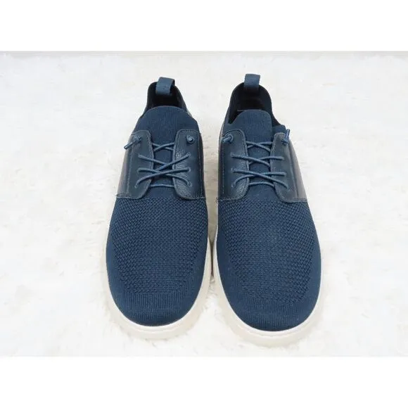 Johnston &amp; Murphy Farley Plain Toe Derby Shoes- Navy Mesh Size 12