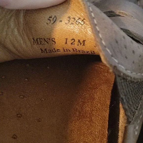 Johnston &amp; Murphy Perforated Flex Penny Loafer Driving Moccasins Sheepskin 12 M
