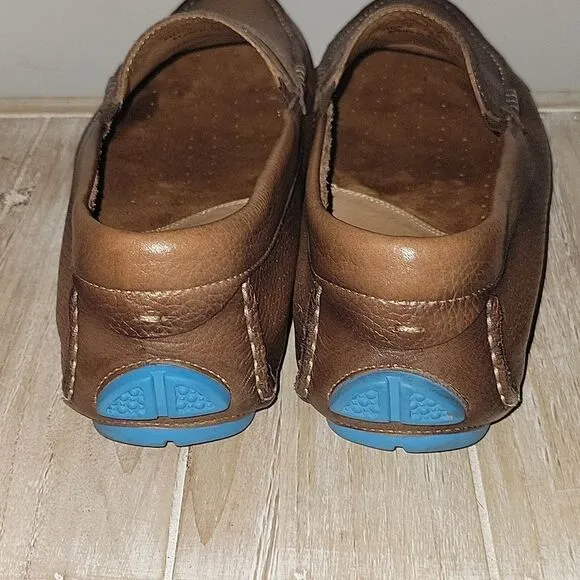 Johnston &amp; Murphy Perforated Flex Penny Loafer Driving Moccasins Sheepskin 12 M