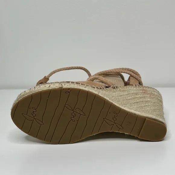 Joie Espadrille Wedges - Suede - Neutral