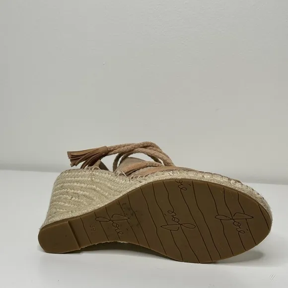 Joie Espadrille Wedges - Suede - Neutral